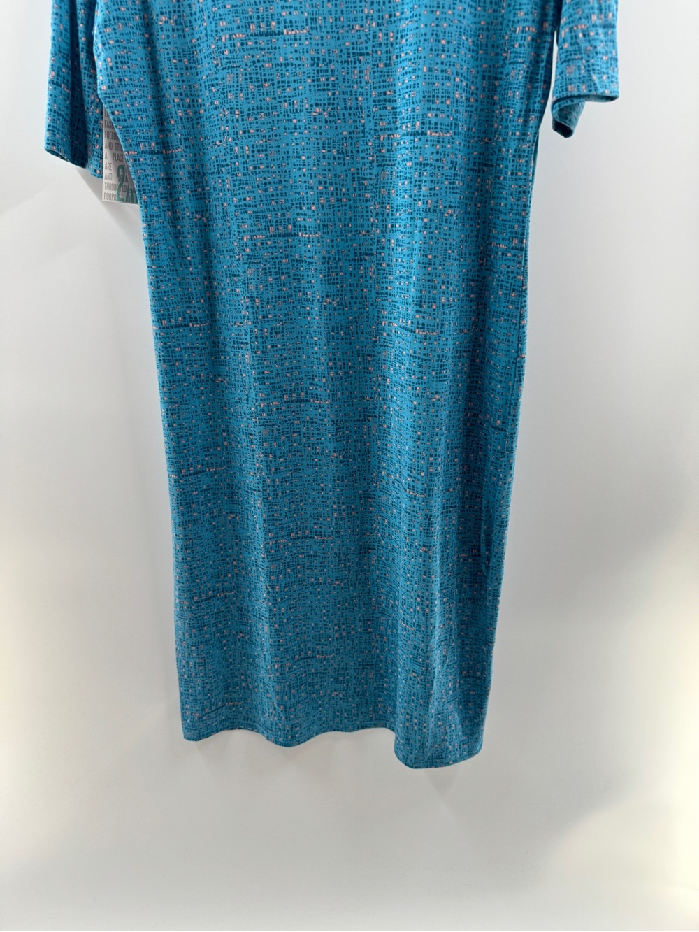 LuLaRoe Julia Blue Geometric Print T-Shirt Dress – Women’s 2XL NWT - Picture 7 of 7
